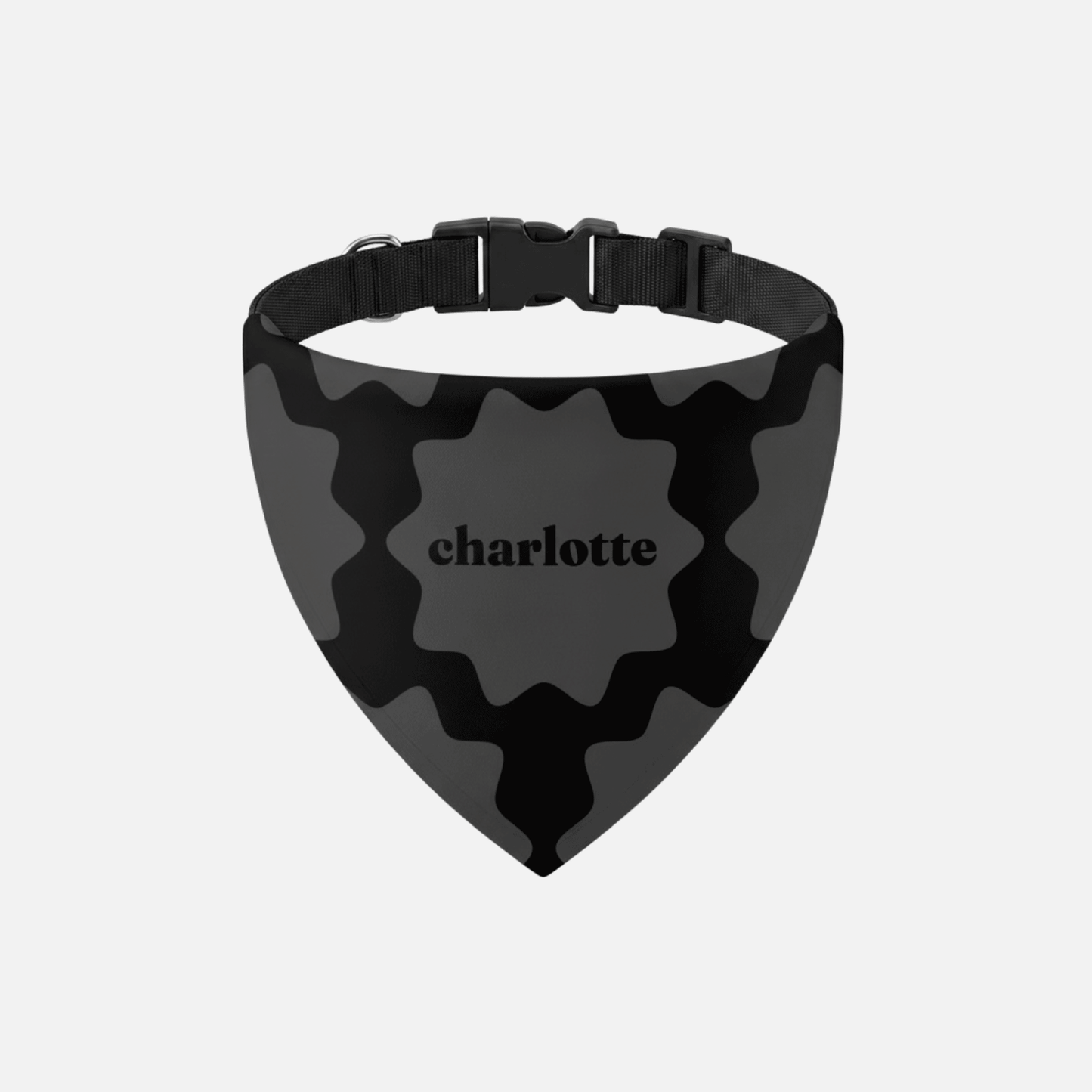 Bandana pour chien et chat avec collier – motif pastille