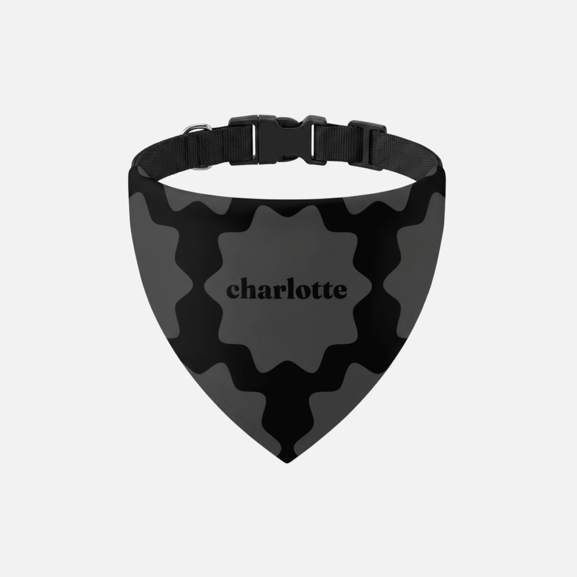 Bandana pour chien et chat avec collier – motif pastille